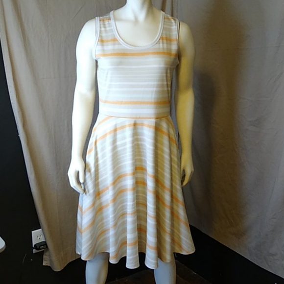 LuLaRoe Dresses & Skirts - FINAL PRICE LuLaRoe Sleeveless Striped Dress Size M